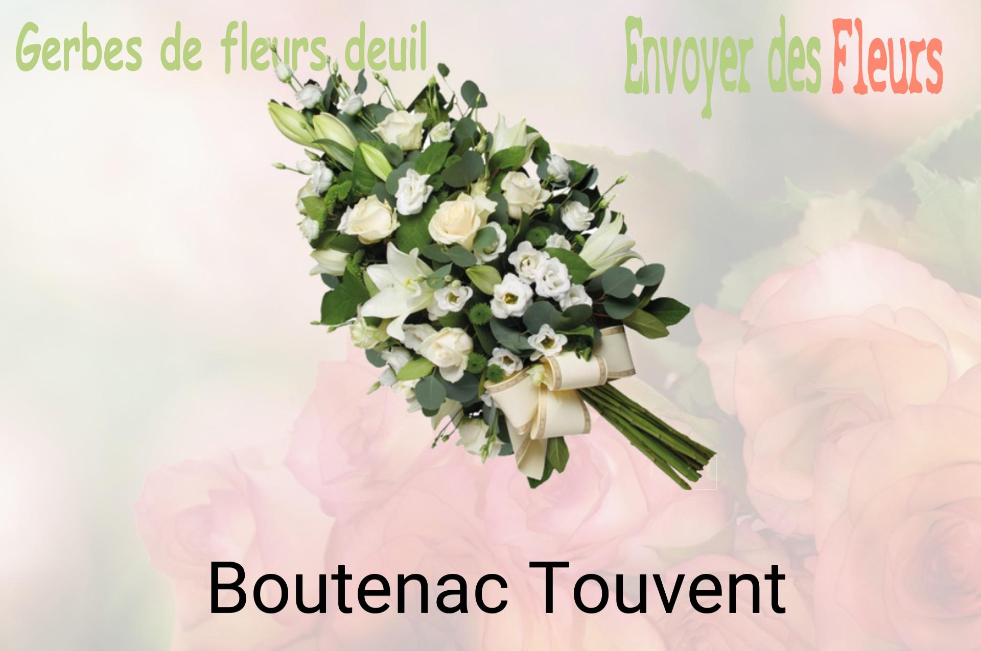 Gerbe de fleurs de deuil livrée à Boutenac-Touvent